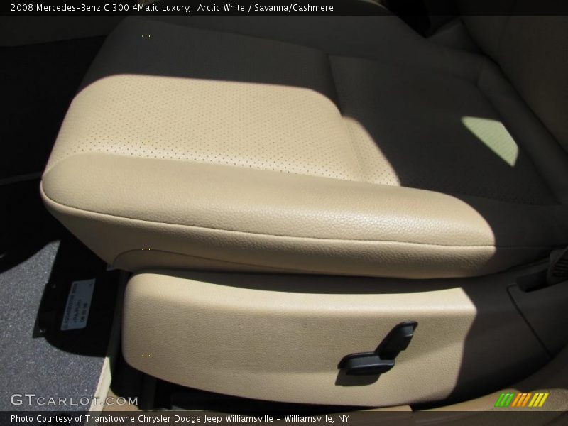 Arctic White / Savanna/Cashmere 2008 Mercedes-Benz C 300 4Matic Luxury