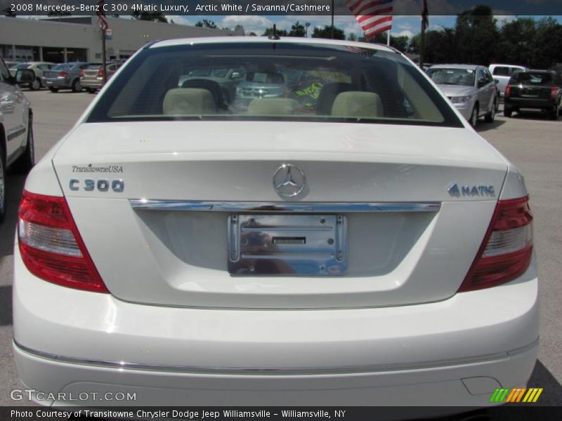 Arctic White / Savanna/Cashmere 2008 Mercedes-Benz C 300 4Matic Luxury