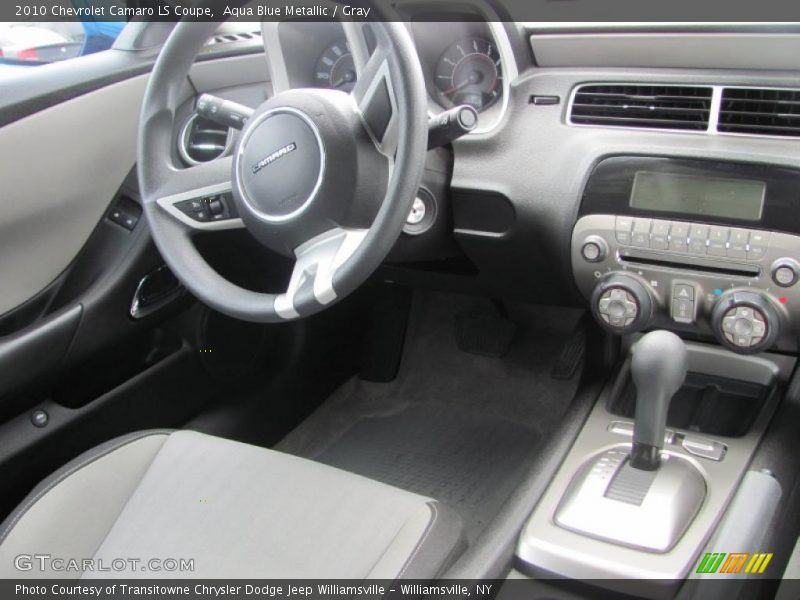 Aqua Blue Metallic / Gray 2010 Chevrolet Camaro LS Coupe