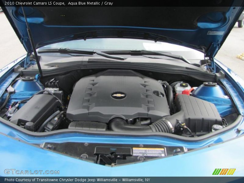 Aqua Blue Metallic / Gray 2010 Chevrolet Camaro LS Coupe
