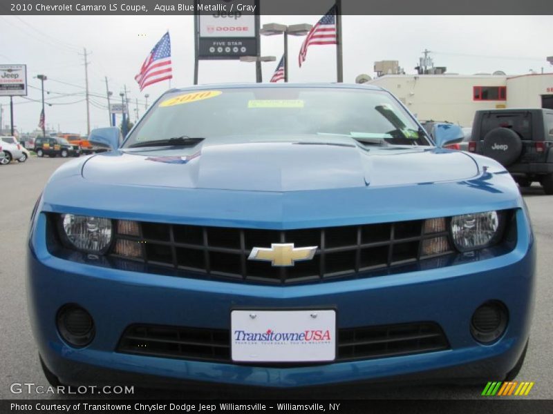 Aqua Blue Metallic / Gray 2010 Chevrolet Camaro LS Coupe