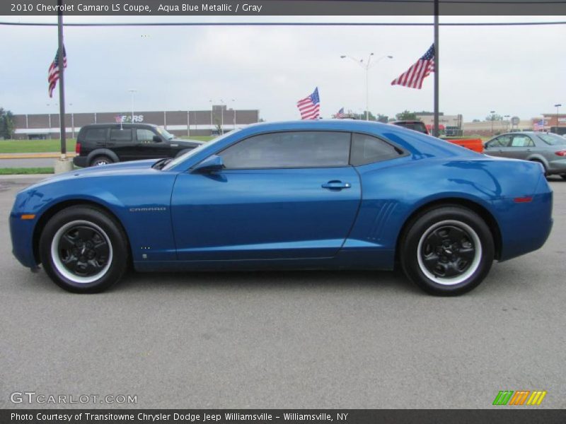 Aqua Blue Metallic / Gray 2010 Chevrolet Camaro LS Coupe