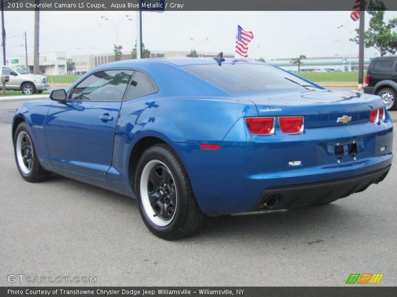 Aqua Blue Metallic / Gray 2010 Chevrolet Camaro LS Coupe