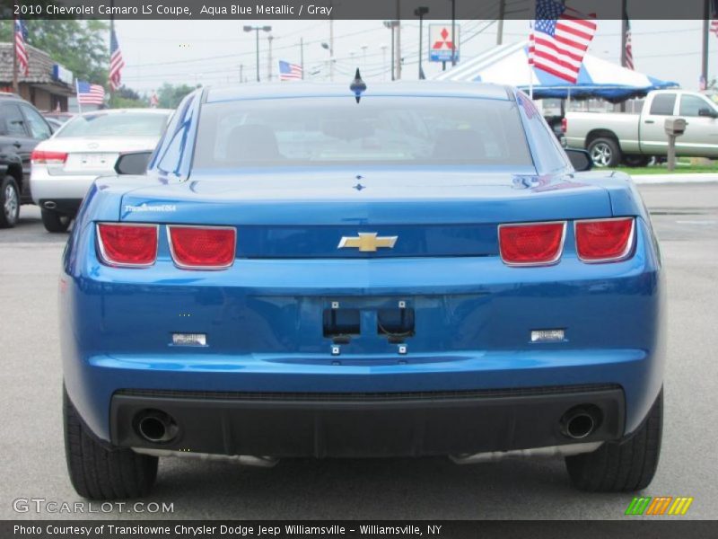 Aqua Blue Metallic / Gray 2010 Chevrolet Camaro LS Coupe