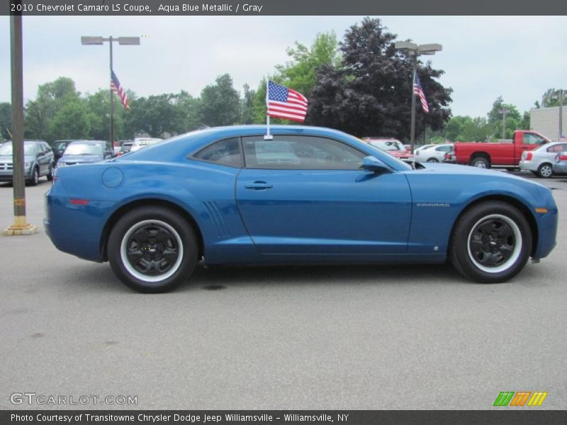 Aqua Blue Metallic / Gray 2010 Chevrolet Camaro LS Coupe