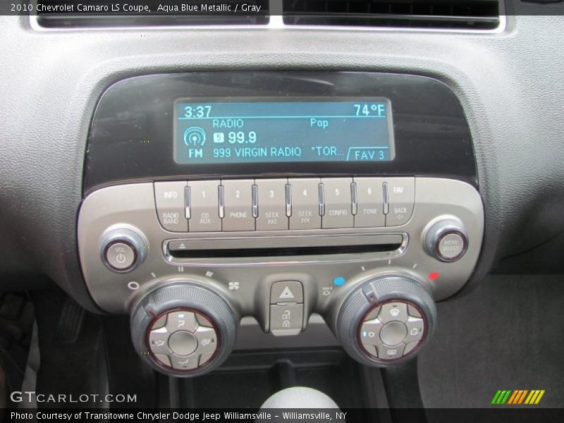 Aqua Blue Metallic / Gray 2010 Chevrolet Camaro LS Coupe