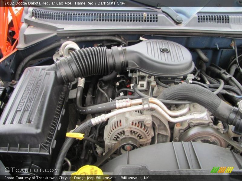 Flame Red / Dark Slate Gray 2002 Dodge Dakota Regular Cab 4x4
