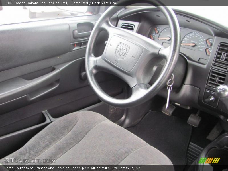 Flame Red / Dark Slate Gray 2002 Dodge Dakota Regular Cab 4x4
