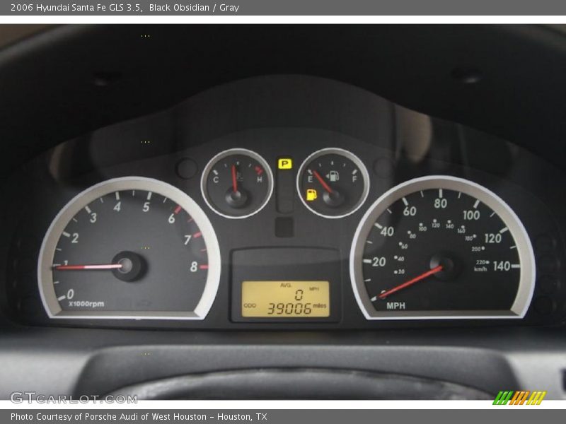 Black Obsidian / Gray 2006 Hyundai Santa Fe GLS 3.5