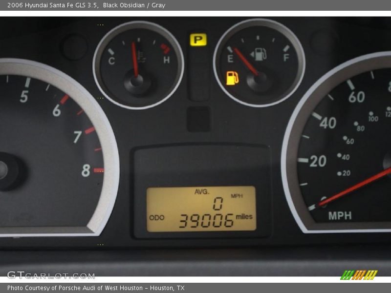 Black Obsidian / Gray 2006 Hyundai Santa Fe GLS 3.5