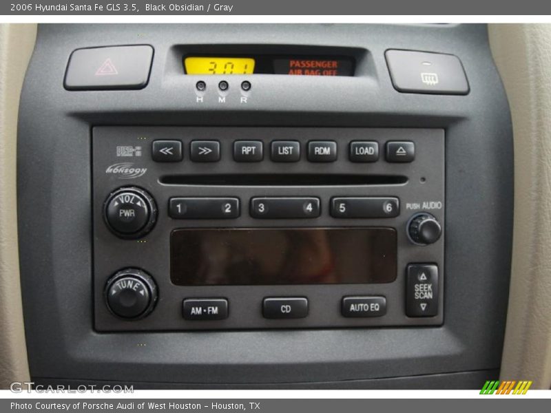 Black Obsidian / Gray 2006 Hyundai Santa Fe GLS 3.5