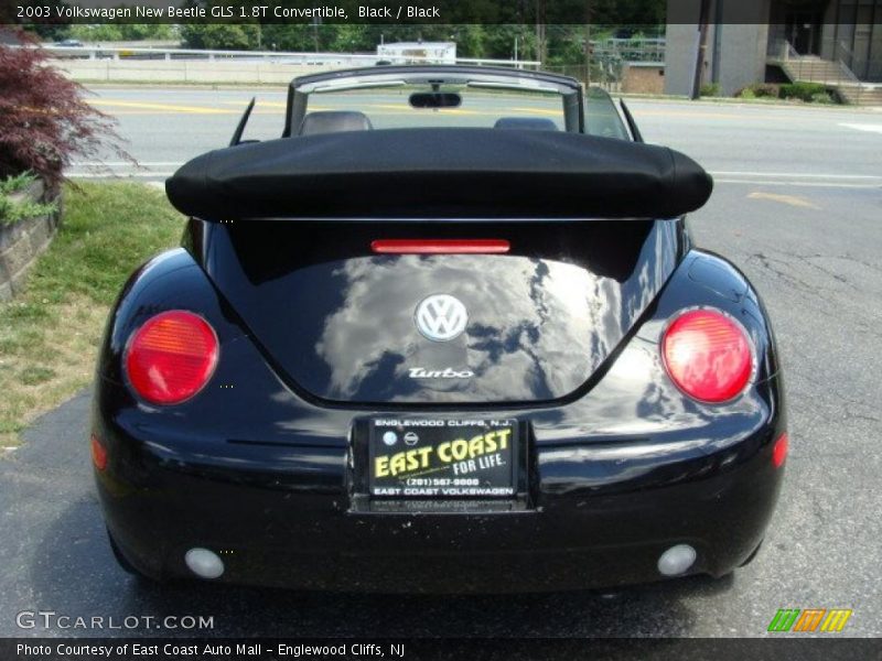 Black / Black 2003 Volkswagen New Beetle GLS 1.8T Convertible