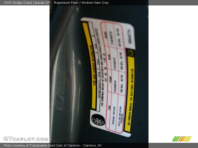 Magnesium Pearl / Medium Slate Gray 2005 Dodge Grand Caravan SXT