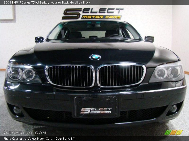 Azurite Black Metallic / Black 2008 BMW 7 Series 750Li Sedan