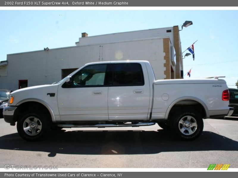 Oxford White / Medium Graphite 2002 Ford F150 XLT SuperCrew 4x4