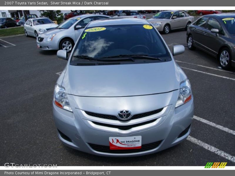 Silver Streak Mica / Dark Charcoal 2007 Toyota Yaris Sedan