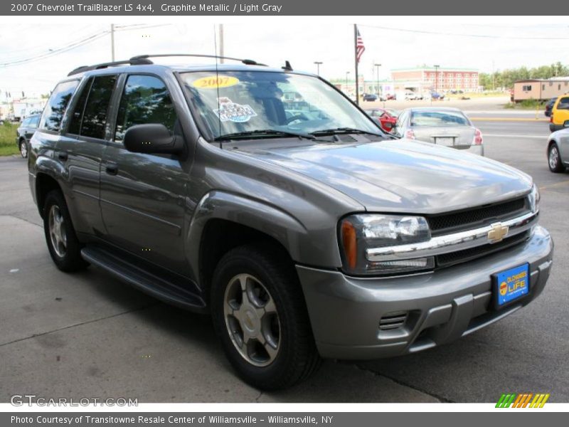 Graphite Metallic / Light Gray 2007 Chevrolet TrailBlazer LS 4x4
