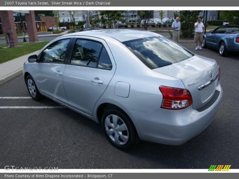 Silver Streak Mica / Dark Charcoal 2007 Toyota Yaris Sedan