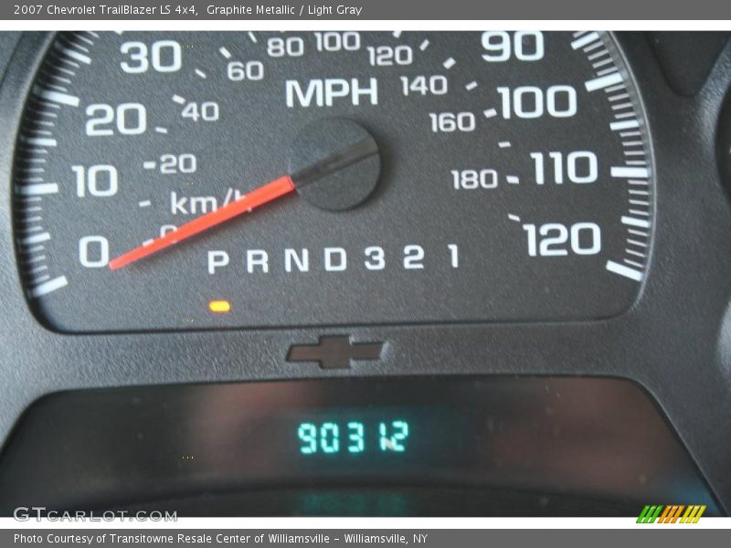Graphite Metallic / Light Gray 2007 Chevrolet TrailBlazer LS 4x4