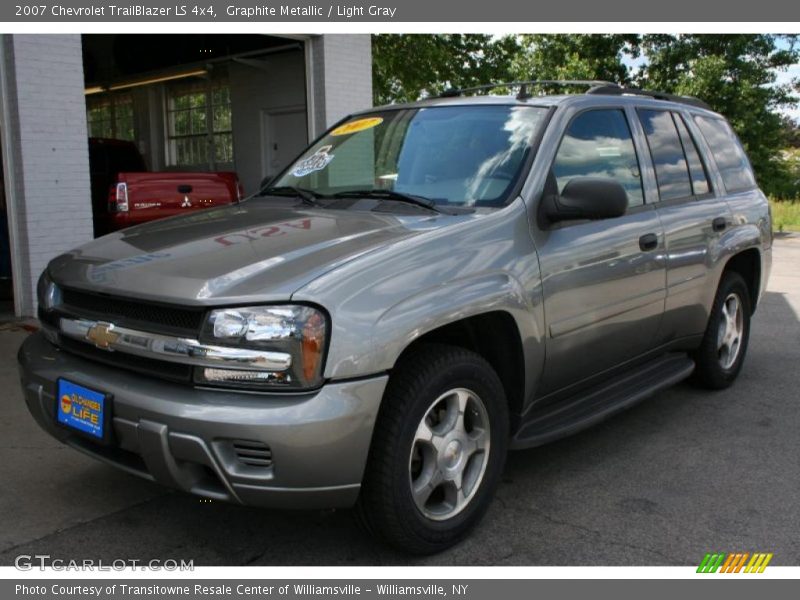 Graphite Metallic / Light Gray 2007 Chevrolet TrailBlazer LS 4x4