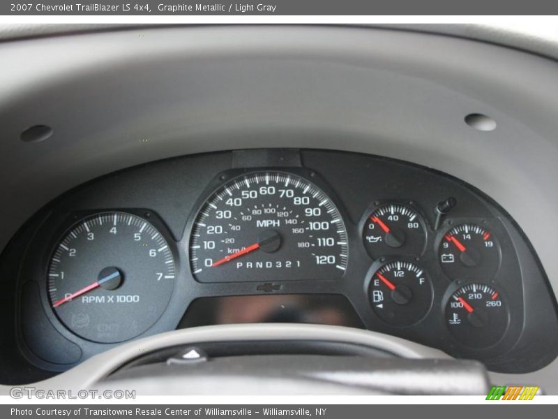 Graphite Metallic / Light Gray 2007 Chevrolet TrailBlazer LS 4x4