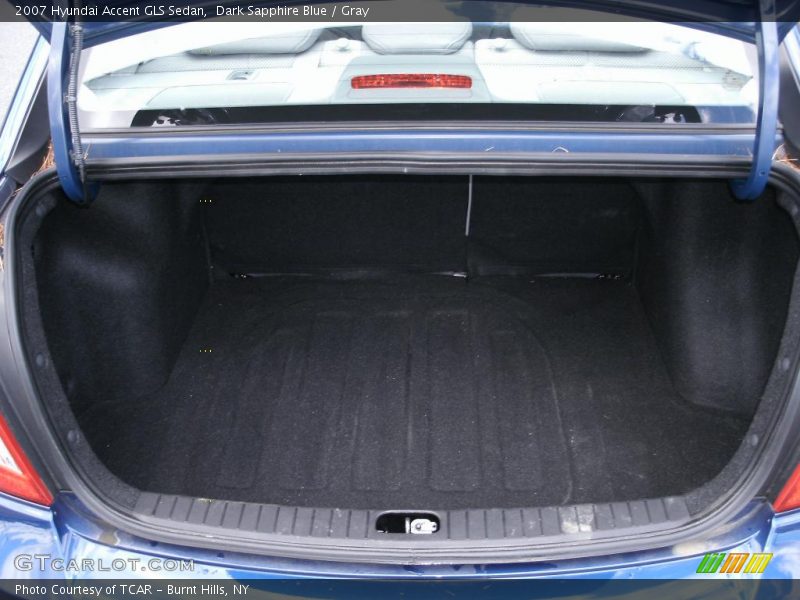 Dark Sapphire Blue / Gray 2007 Hyundai Accent GLS Sedan