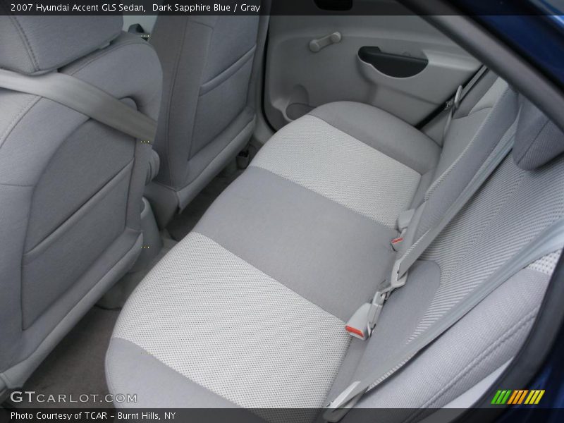 Dark Sapphire Blue / Gray 2007 Hyundai Accent GLS Sedan