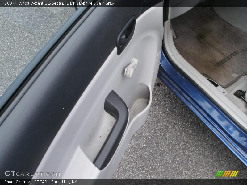 Dark Sapphire Blue / Gray 2007 Hyundai Accent GLS Sedan