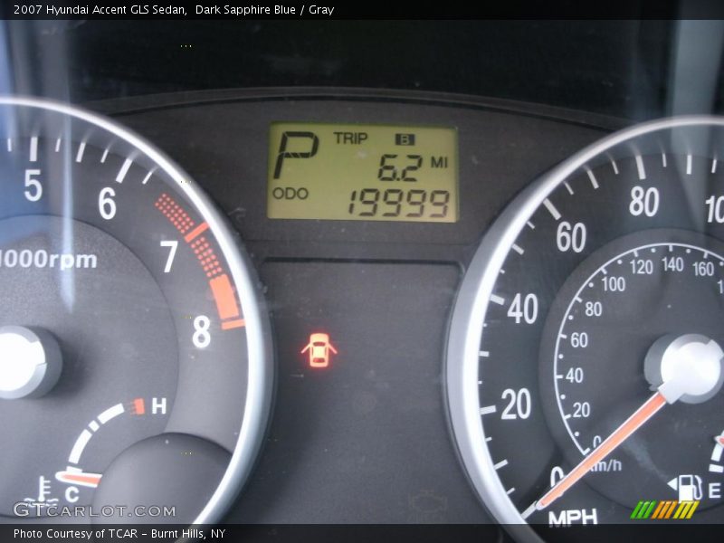 Dark Sapphire Blue / Gray 2007 Hyundai Accent GLS Sedan