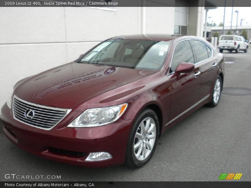 Noble Spinel Red Mica / Cashmere Beige 2009 Lexus LS 460