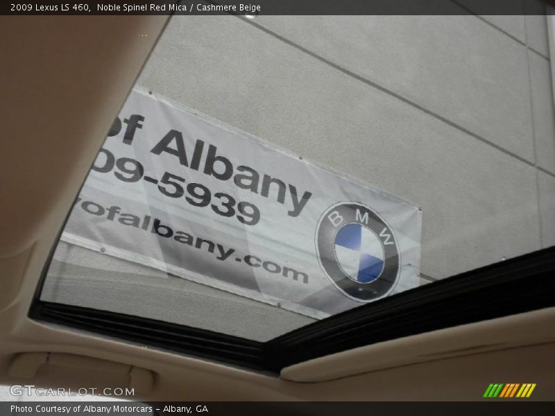 Noble Spinel Red Mica / Cashmere Beige 2009 Lexus LS 460
