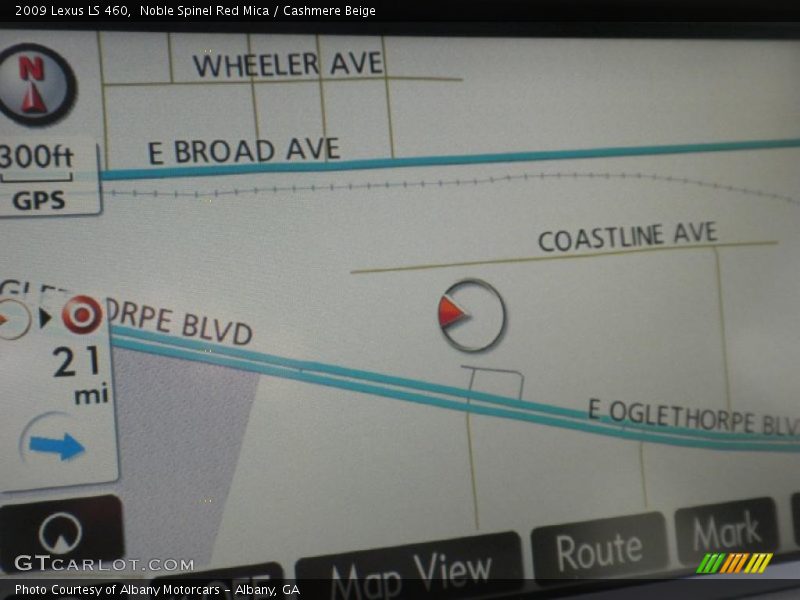 Noble Spinel Red Mica / Cashmere Beige 2009 Lexus LS 460