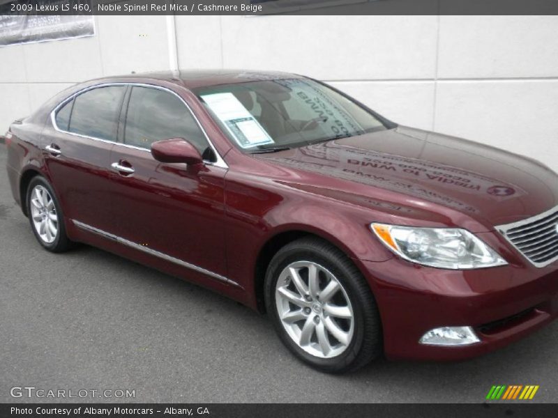 Noble Spinel Red Mica / Cashmere Beige 2009 Lexus LS 460