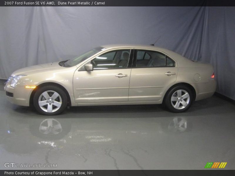 Dune Pearl Metallic / Camel 2007 Ford Fusion SE V6 AWD