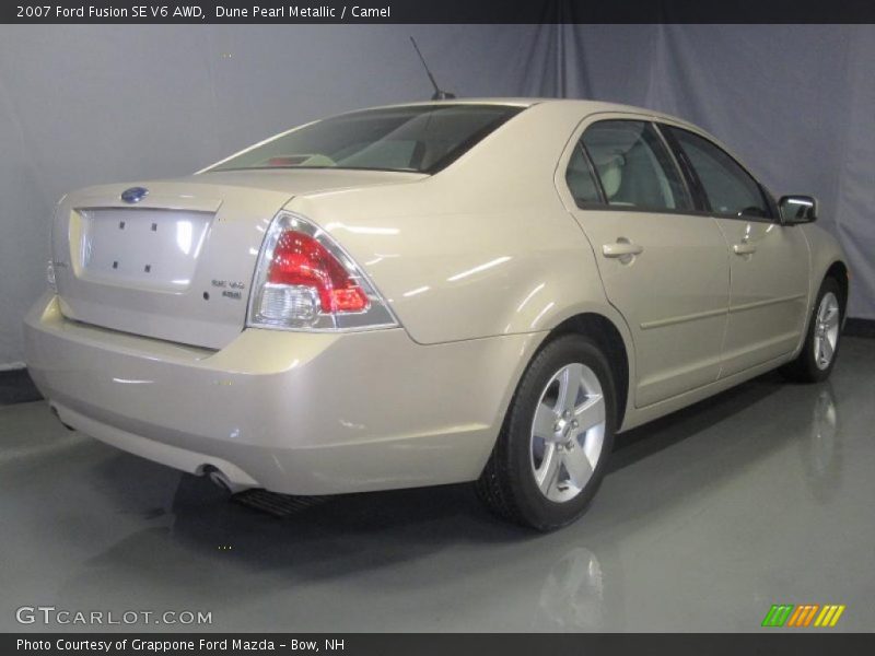 Dune Pearl Metallic / Camel 2007 Ford Fusion SE V6 AWD