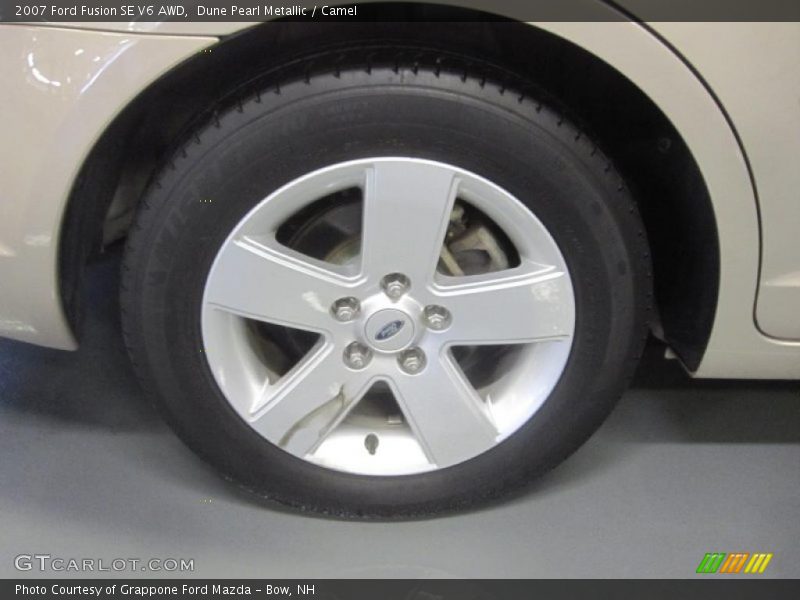 Dune Pearl Metallic / Camel 2007 Ford Fusion SE V6 AWD