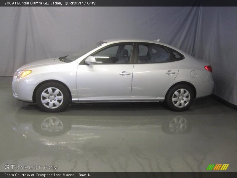 Quicksilver / Gray 2009 Hyundai Elantra GLS Sedan