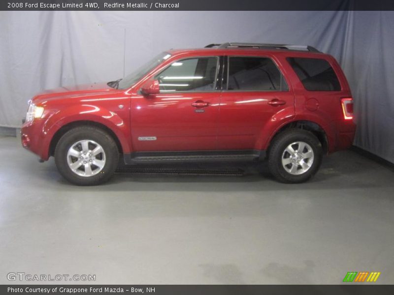 Redfire Metallic / Charcoal 2008 Ford Escape Limited 4WD