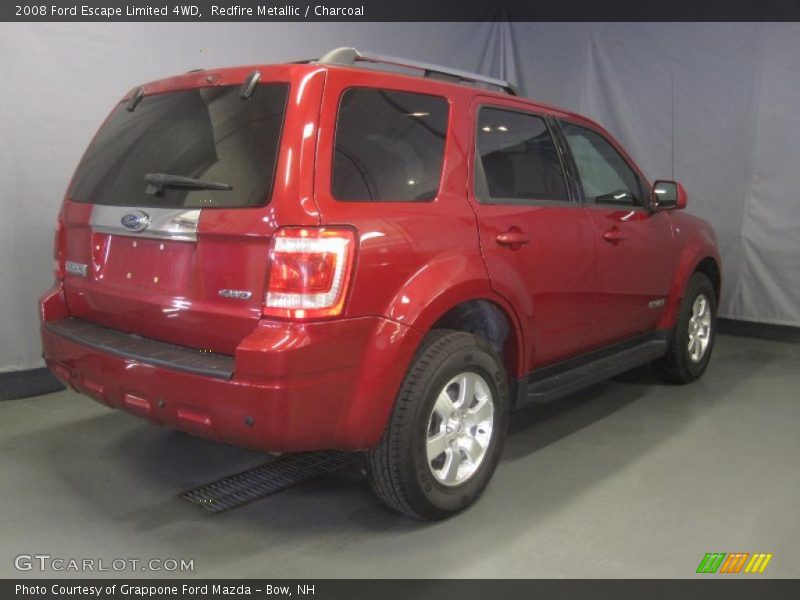 Redfire Metallic / Charcoal 2008 Ford Escape Limited 4WD