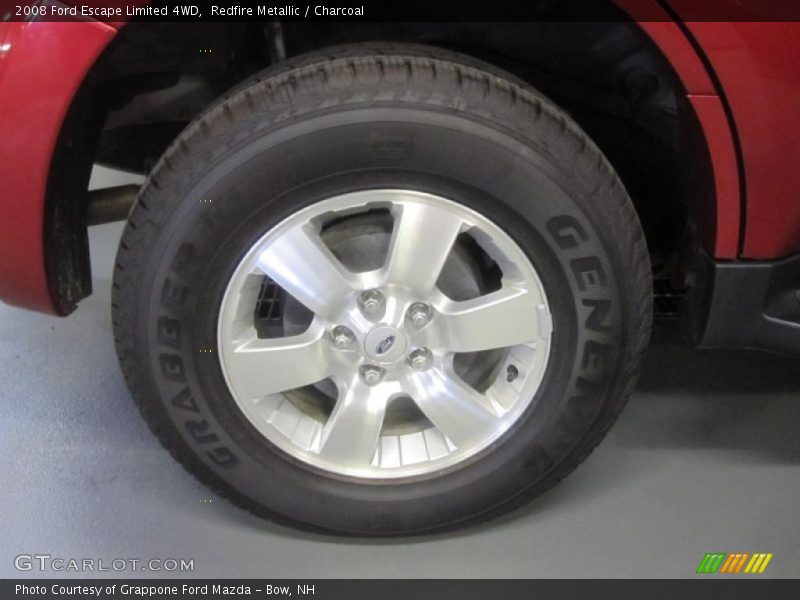 Redfire Metallic / Charcoal 2008 Ford Escape Limited 4WD