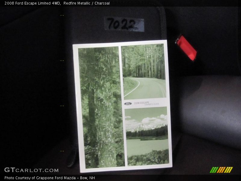 Redfire Metallic / Charcoal 2008 Ford Escape Limited 4WD