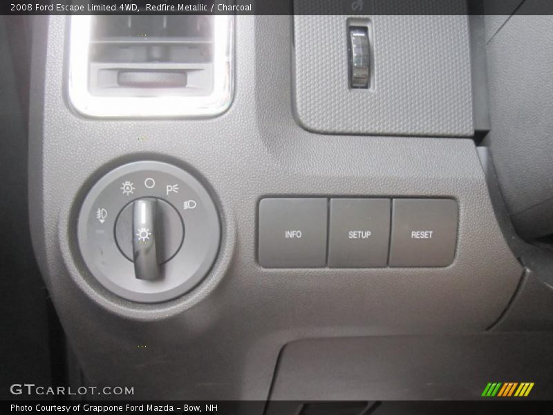 Redfire Metallic / Charcoal 2008 Ford Escape Limited 4WD