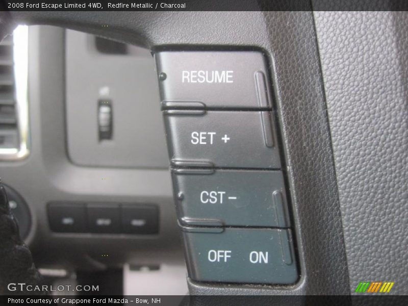 Redfire Metallic / Charcoal 2008 Ford Escape Limited 4WD