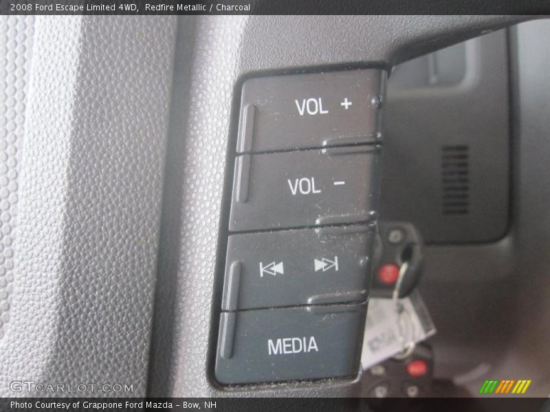 Redfire Metallic / Charcoal 2008 Ford Escape Limited 4WD