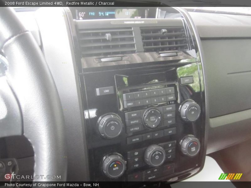 Redfire Metallic / Charcoal 2008 Ford Escape Limited 4WD
