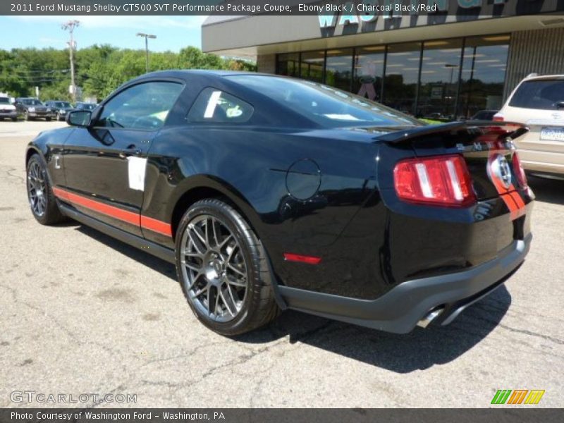 Ebony Black / Charcoal Black/Red 2011 Ford Mustang Shelby GT500 SVT Performance Package Coupe