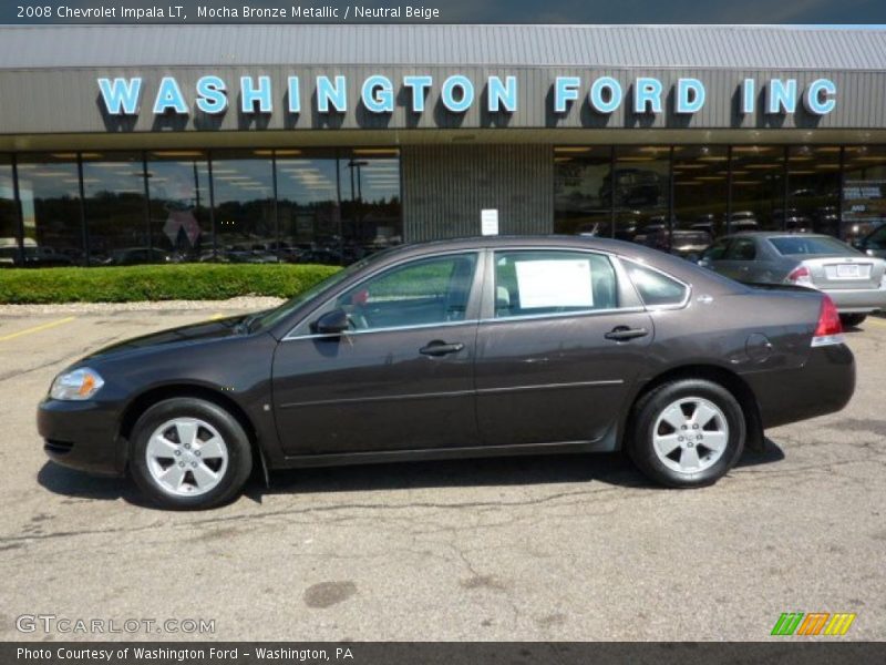 Mocha Bronze Metallic / Neutral Beige 2008 Chevrolet Impala LT