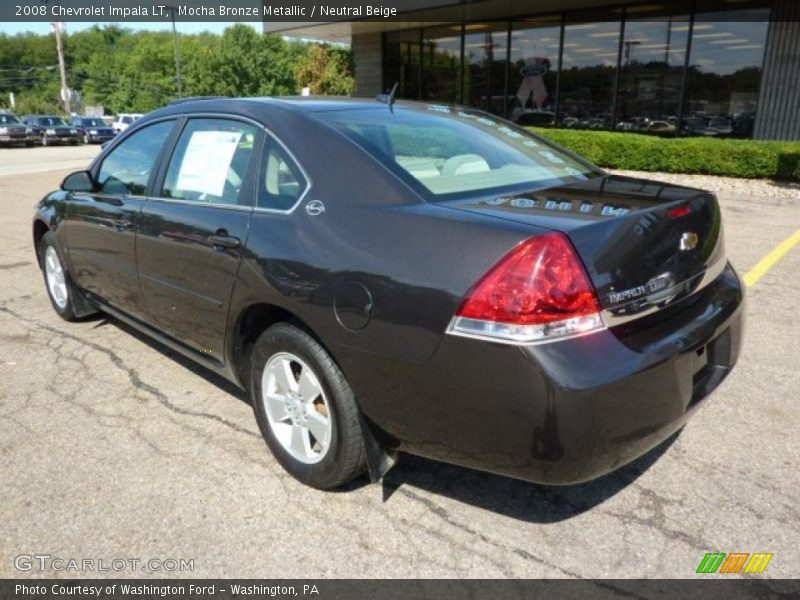 Mocha Bronze Metallic / Neutral Beige 2008 Chevrolet Impala LT