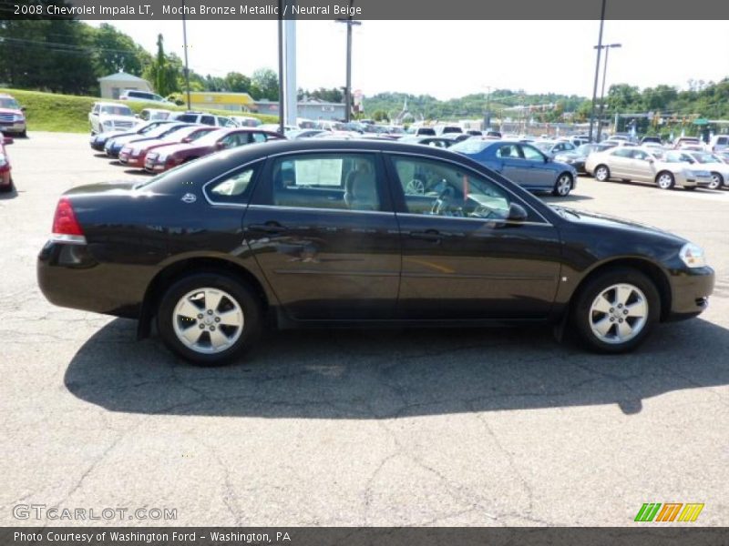 Mocha Bronze Metallic / Neutral Beige 2008 Chevrolet Impala LT