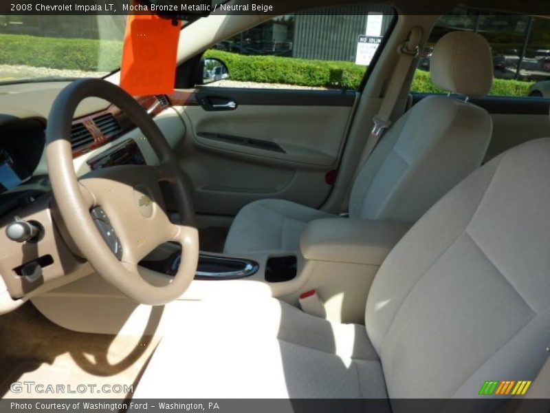 Mocha Bronze Metallic / Neutral Beige 2008 Chevrolet Impala LT